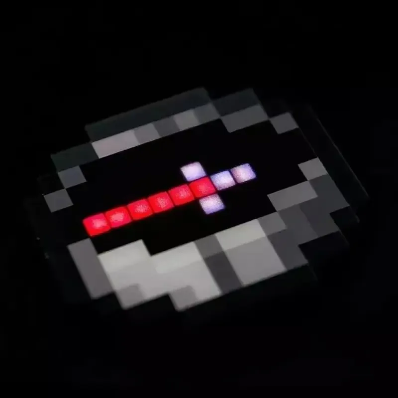 Brelok do kluczy z magnetycznym kompasem Mc Compass, drukowany 3D, zawieszka pikselowa, prosty design, prezent urodzinowy dla dzieci, dekoracja domu, rękodzieło.