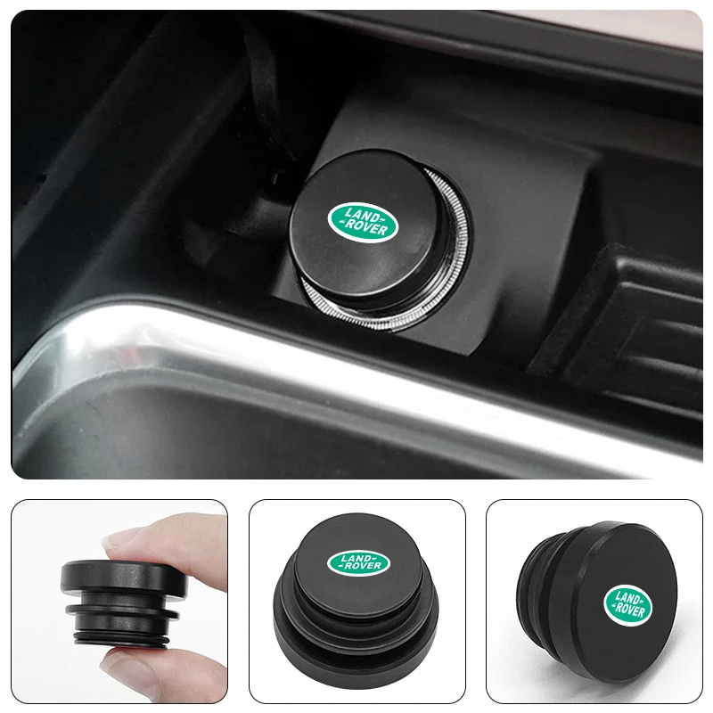 Accessori per auto coperchio antipolvere per accendisigari in alluminio per Land Rover Range Rover Evoque Velar Defender Discovery Freelander