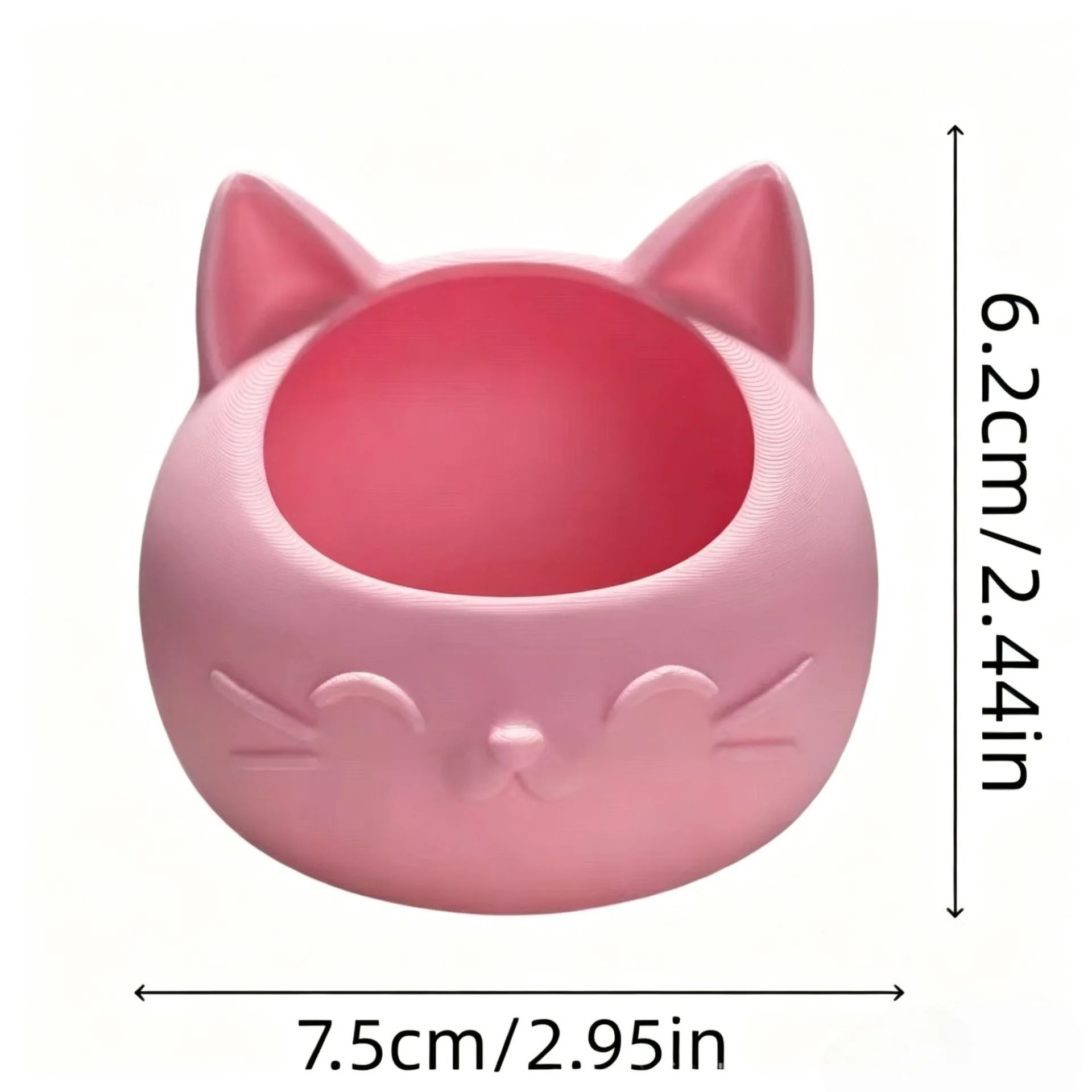 Viral 3D Printed Minimalist Cat Jewelry Ring Storage Box, Creative Home Decor for Living Room Desktop