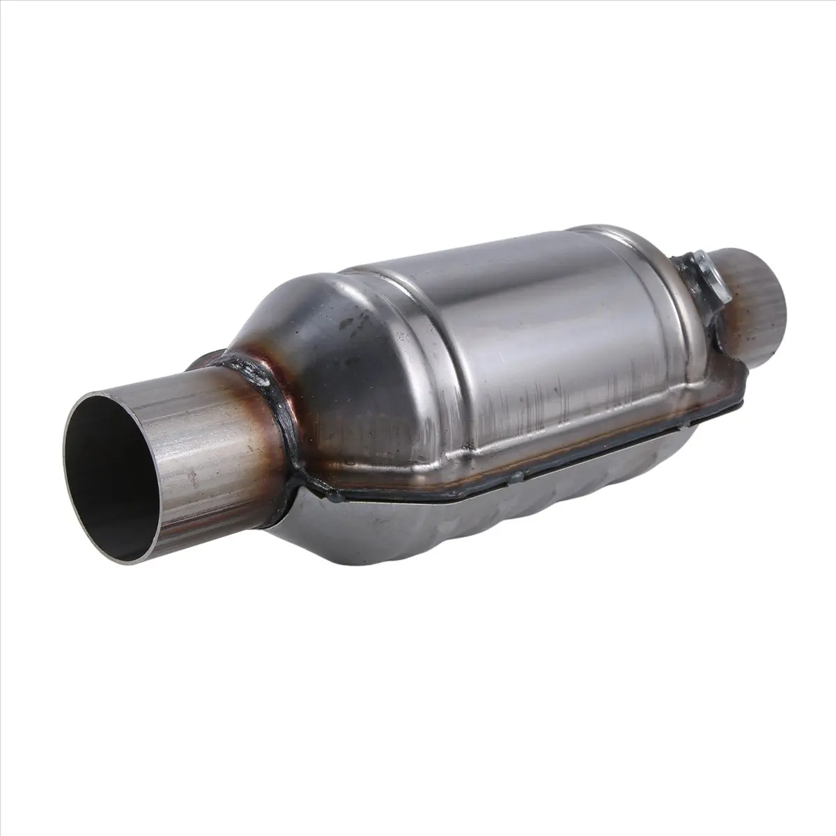 Y17A Universal Catalytic Converter 2.25 Inch 400 Cells High Flow Muffler Catalytic Converter Euro 1 Round Stainless Steel