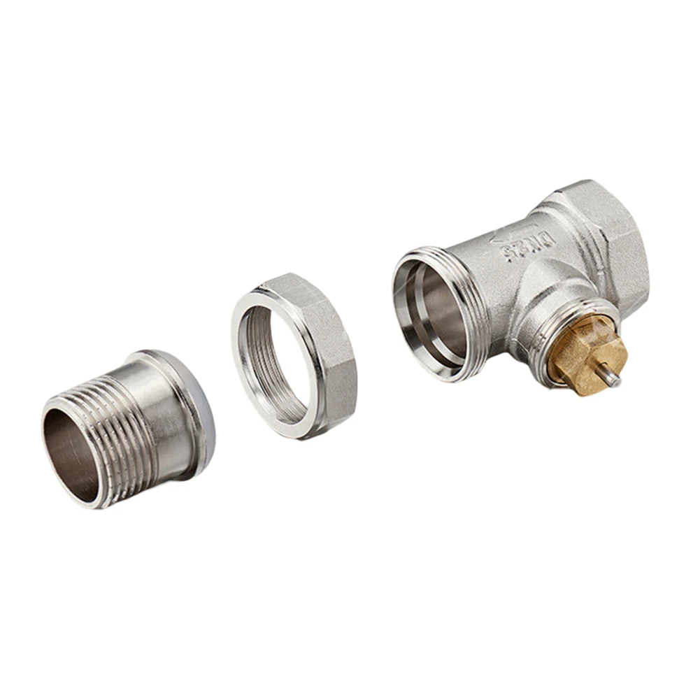 Self-Regulating Valve Brass Thermostatic Valve Ambient Temperature Control Brass Material Energy-Saving M30x1.5mm Thread