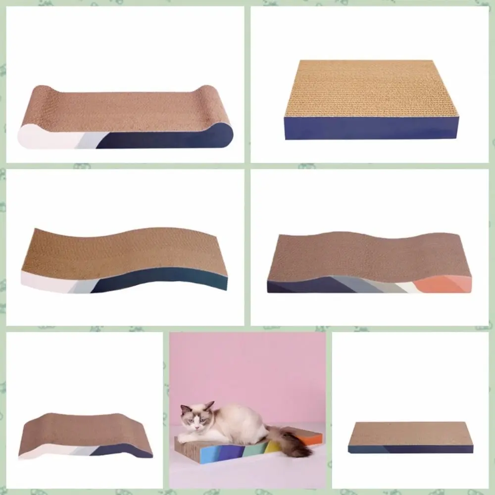 Corrugated Paper Cat Scratcher Cardboard Cat Scratching Board Anti-scratch Cat Claw Grinder Cardboard Wear-resistant No Slag