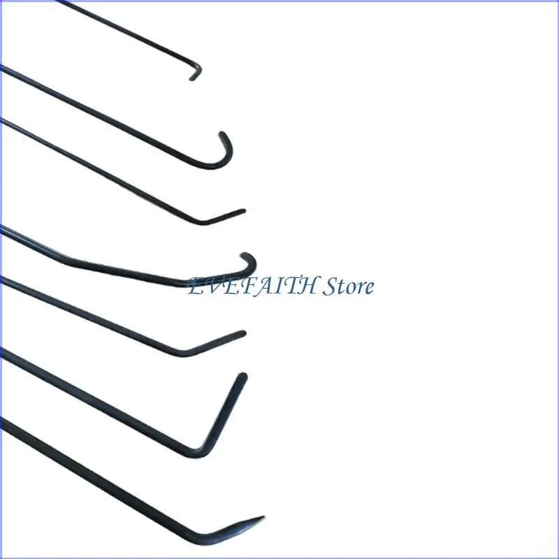 

124B 3/7pcs Rotating Handle Dents Repair Rod Hook Tool Door Dents Repair