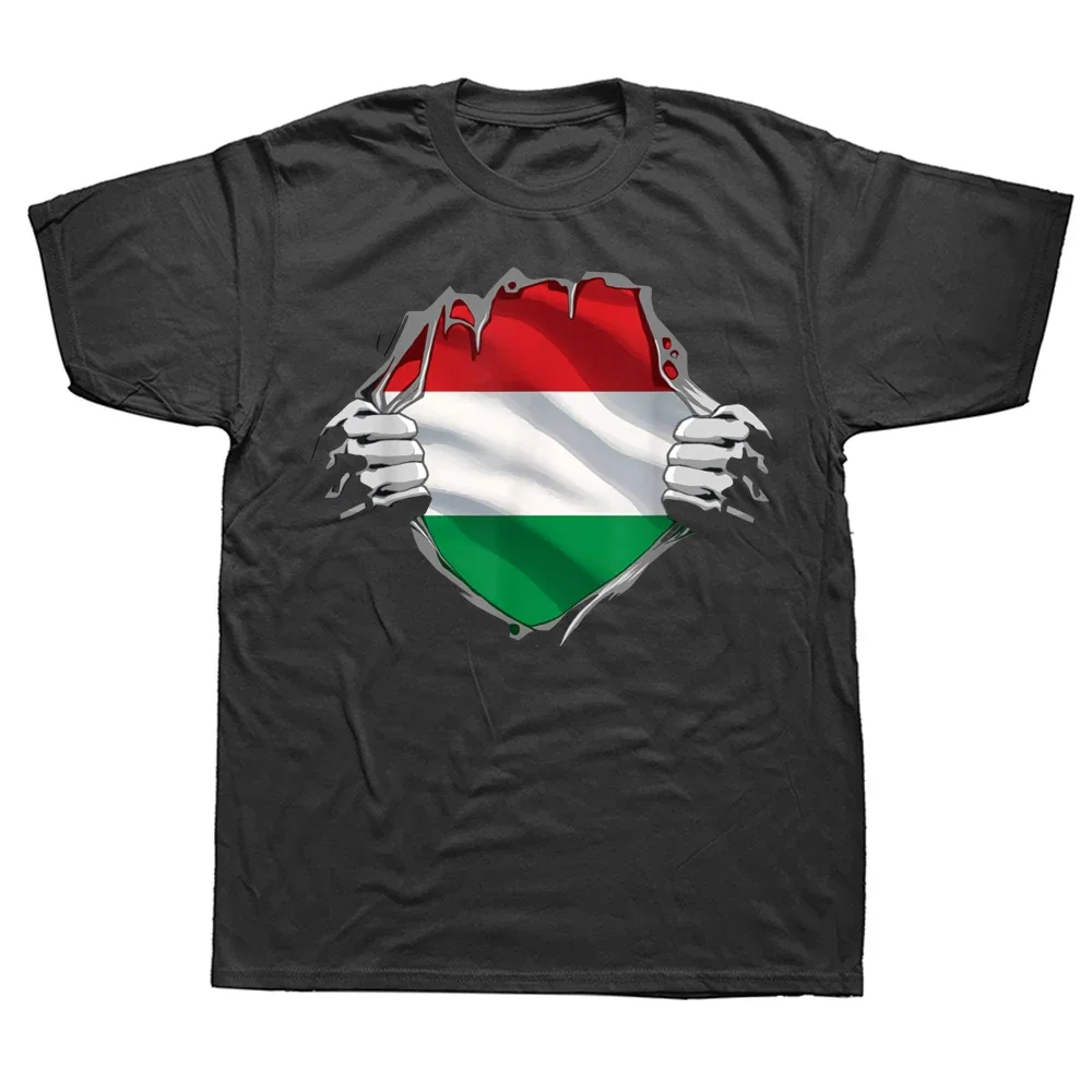 Summer Graphic Cotton Streetwear Short Sleeve Birthday Gifts T-shirt Mens Clothing Hungary Hungarian Girl Woman Flag T Shirts