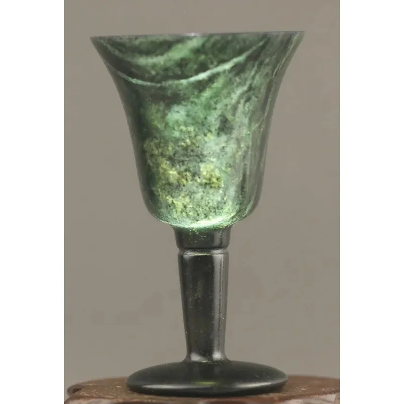 Old China Natural Jade Hand Carved goblet cup