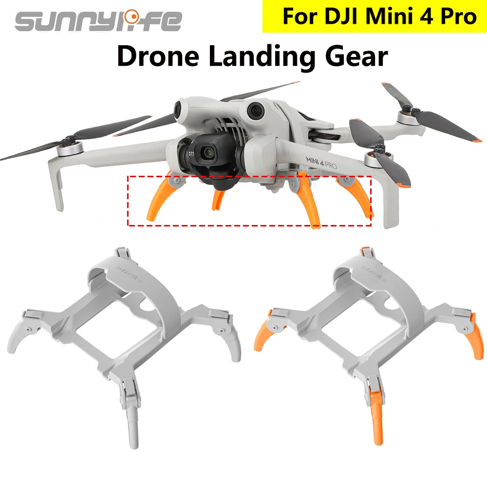 Sunnylife pour DJI MINI 4 Pro train d'atterrissage surélevé araignée engrenages Extensions Support jambe protecteur pour DJI Mini 4Pro Drone pièces