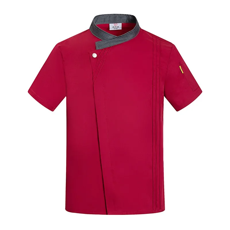 Catering Chef Special Overalls Short Sleeves High-end Hotel Western Food Restaurant Kitchen Canteen Men's Summer Ventilation