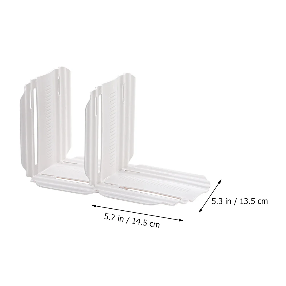 

2Pcs Refrigerator Dividers Multipurpose Adjustable Kitchen Organizer Storage Partition Board Flexible White Reusable
