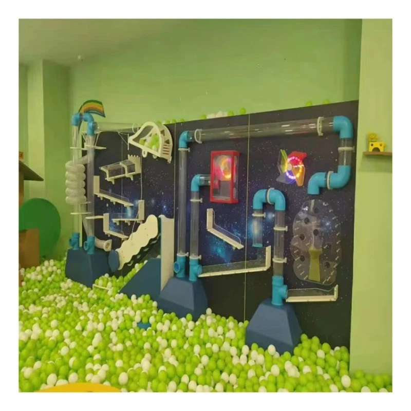 Customized Interactive Ball Wall Play Sensory Wood Panel Soft Play for Kids Amusement Park and Indoor Playground