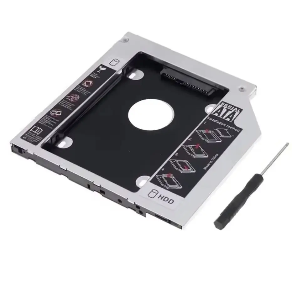 2nd 2.5 Hard Drive HDD Optical bay Caddy Bracket Adapter for Asus G751 G751JT G751JY R510J N552VX GL551JK Q552UB F550z pu550ca