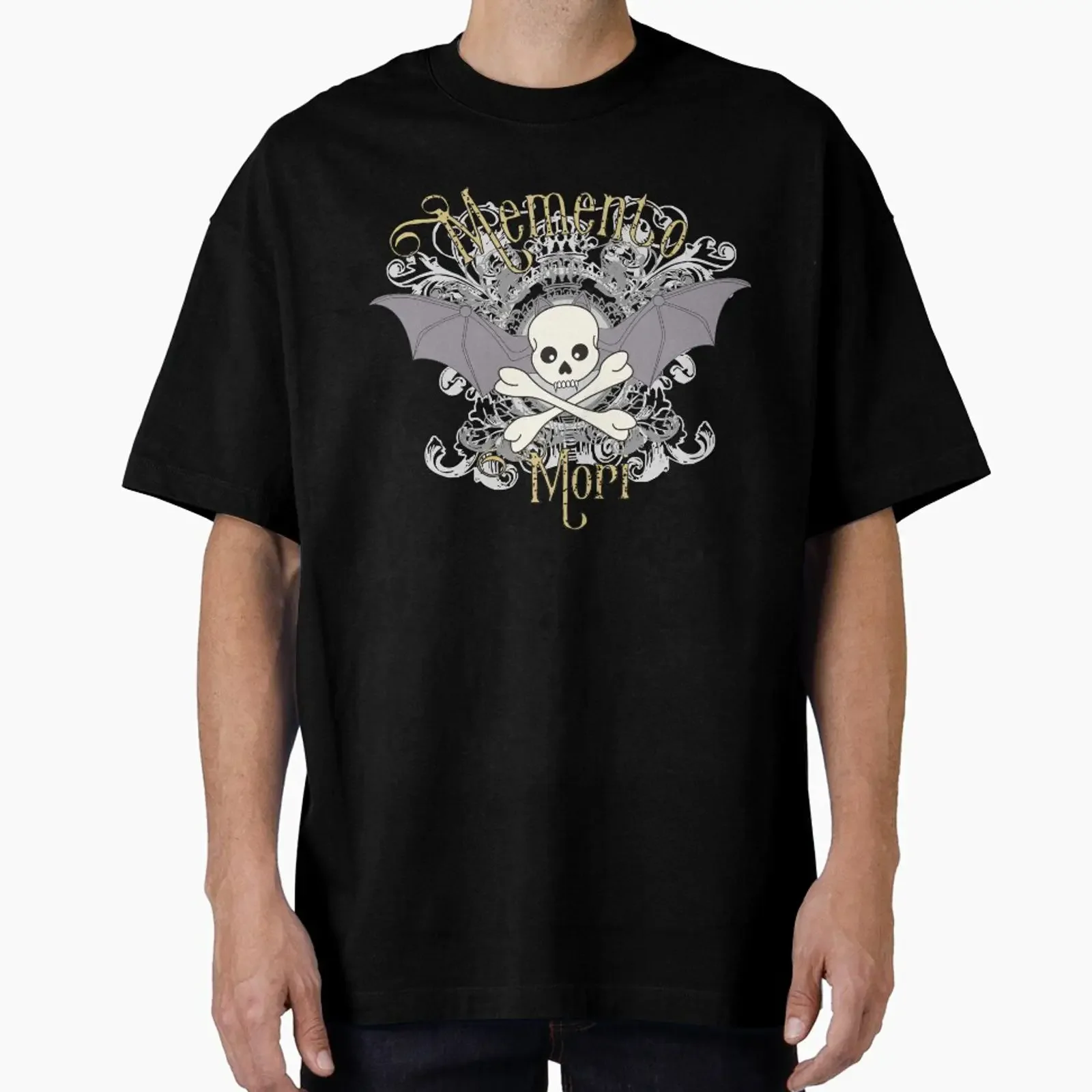 Memento Mori designed and sold by GlitterandDecay vintage Washed graphic fashion streetwear Stretched Stylish Comfortable