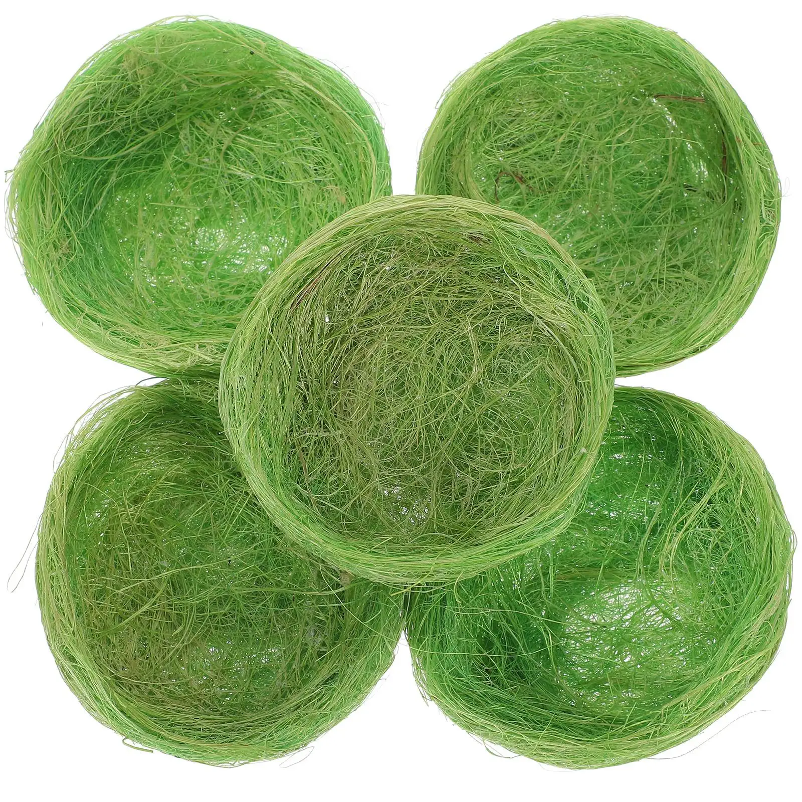 

10 Pcs Simulated Bird's Nest Parakeet Micro Landscape Decor Breeding Decorations Birdcage Party Ornament Numb Artificial