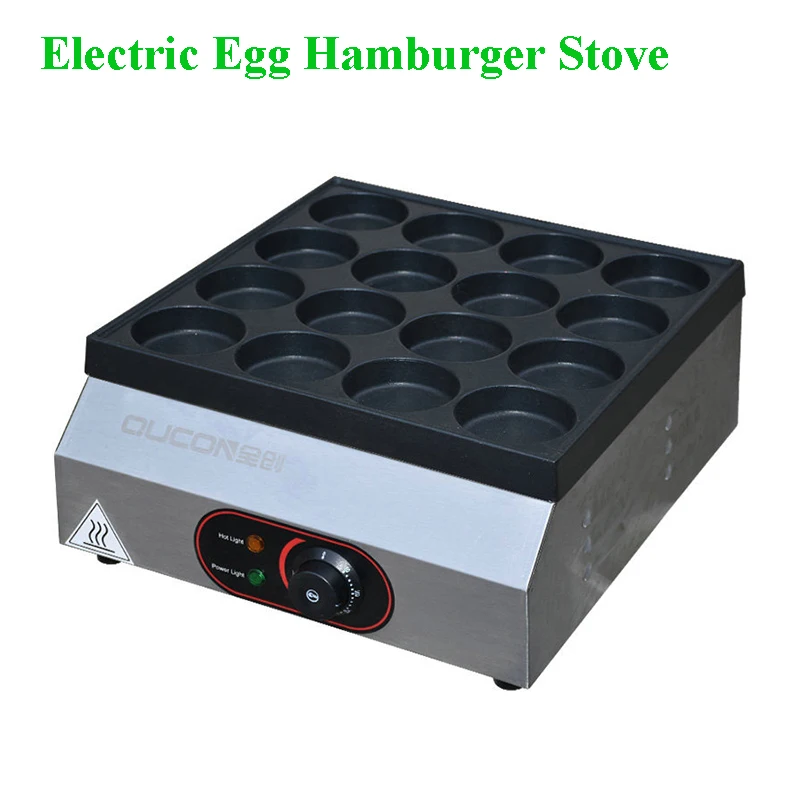2025 Commercial Waffle hine 16 Hole Burger Maker Non Stick DIY Baker Breakfast hine