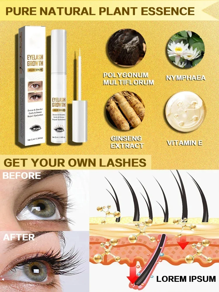 Natuurlijk Wimpergroei Serum Voor Wenkbrauwgroei Verlenging Wimpers Langer Wimpers Wimper Enhancer Product Lash Groei Serum