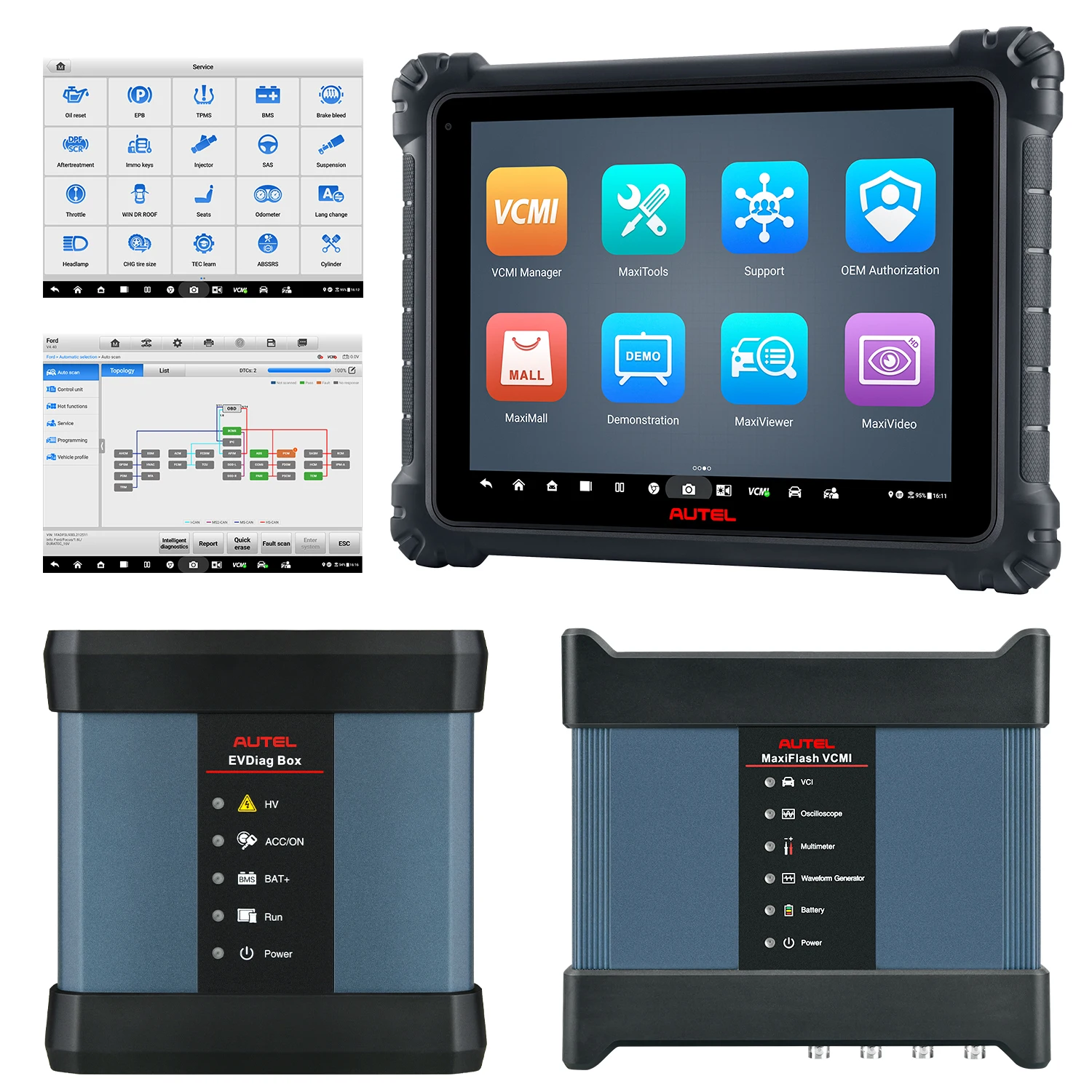 Autel MaxiSys Ultra EV Intelligentes EV-Diagnosegerät mit EVDiag Kit VCMI EV Hochspannungssystem-Batteriepack-Analyse PK Ultra – Detail 25