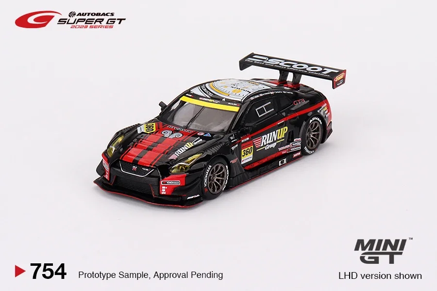 MINIGT 1:64 Nissan GT-R NISMO GT3 #360 Z GT500 #23 MOTUL AUTECH Z NISMO 2023 Kids Toys Motor Vehicle Diecast Metal Model