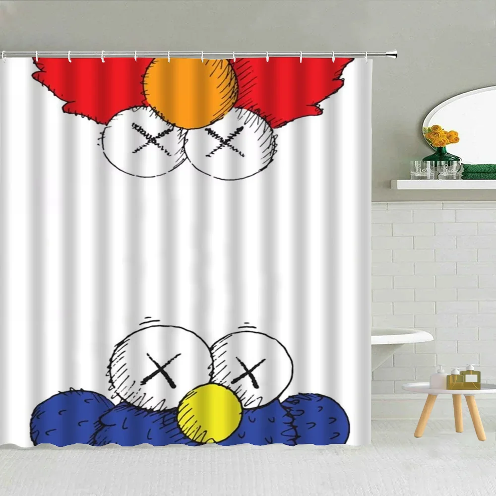 Kaw-s Shower Curtains for Bathroom Accessories Folding Partition European Curtain Bath Bedrooms Houses Rooms Quarto Waterproof