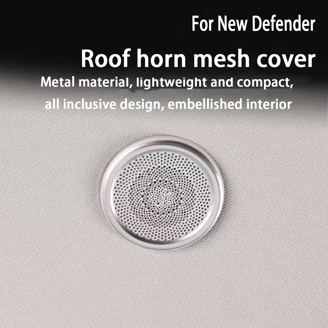For Land Rover Defender 2020-2026 L663 L462 L560 L551 L550 L460 L461Stainless Steel Car Interior Roof Speaker Cover Accessories