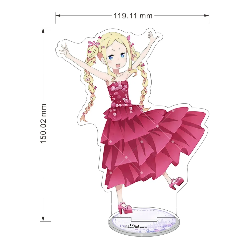 Anime Re:Zero Starting Life in Another World Acrylic Stand Figures 15cm Rem Ram Cosplay Model Desk Decor Plate Fan Gift Keychain