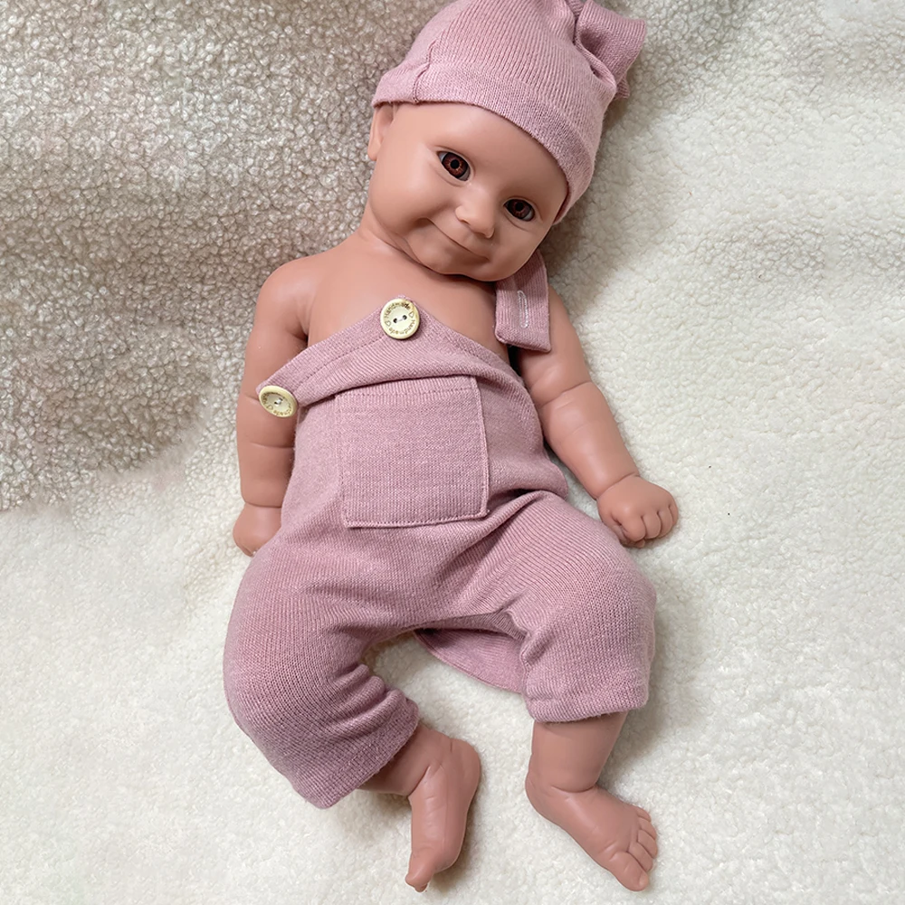 20 Inch 50CM Full Soild Silicone Reborn Baby Girl Artist Unpainted Like Real Baby Washable Newborn Bebe for Collector Toys