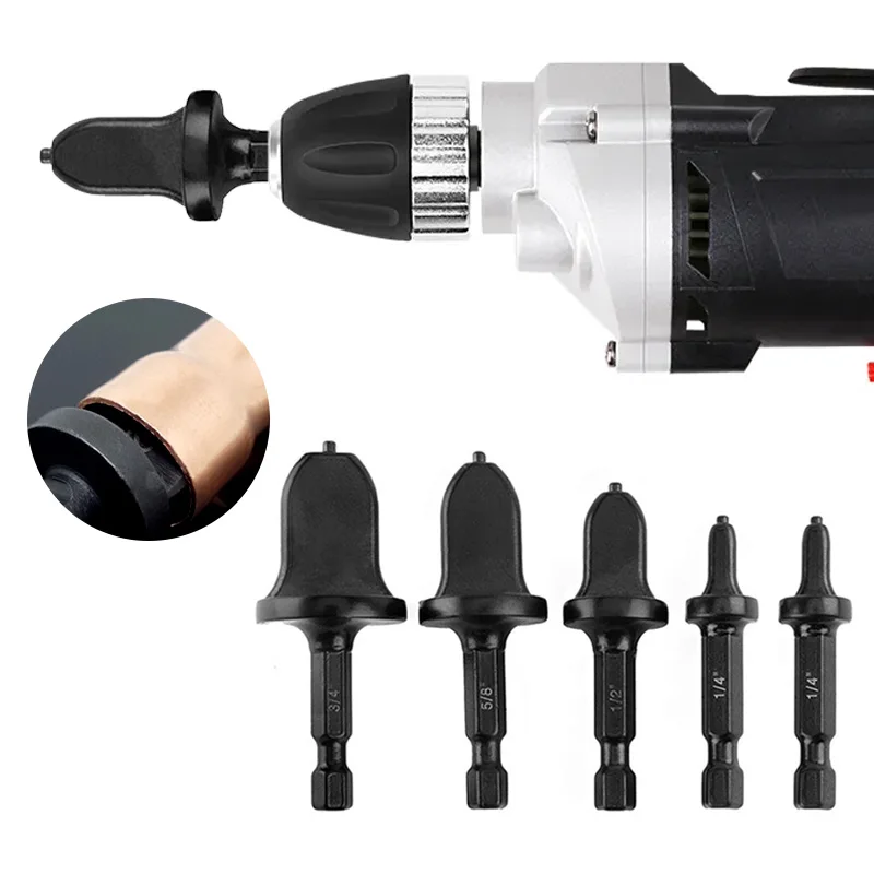 Hex Shank Imperial Suporte Tubo, Expansor Tubo, Ar Condicionado, Condicionado Swaging Rotary Tool Set, 7/8, 3/4, 5/8, 1/2, 3/8, 1/4