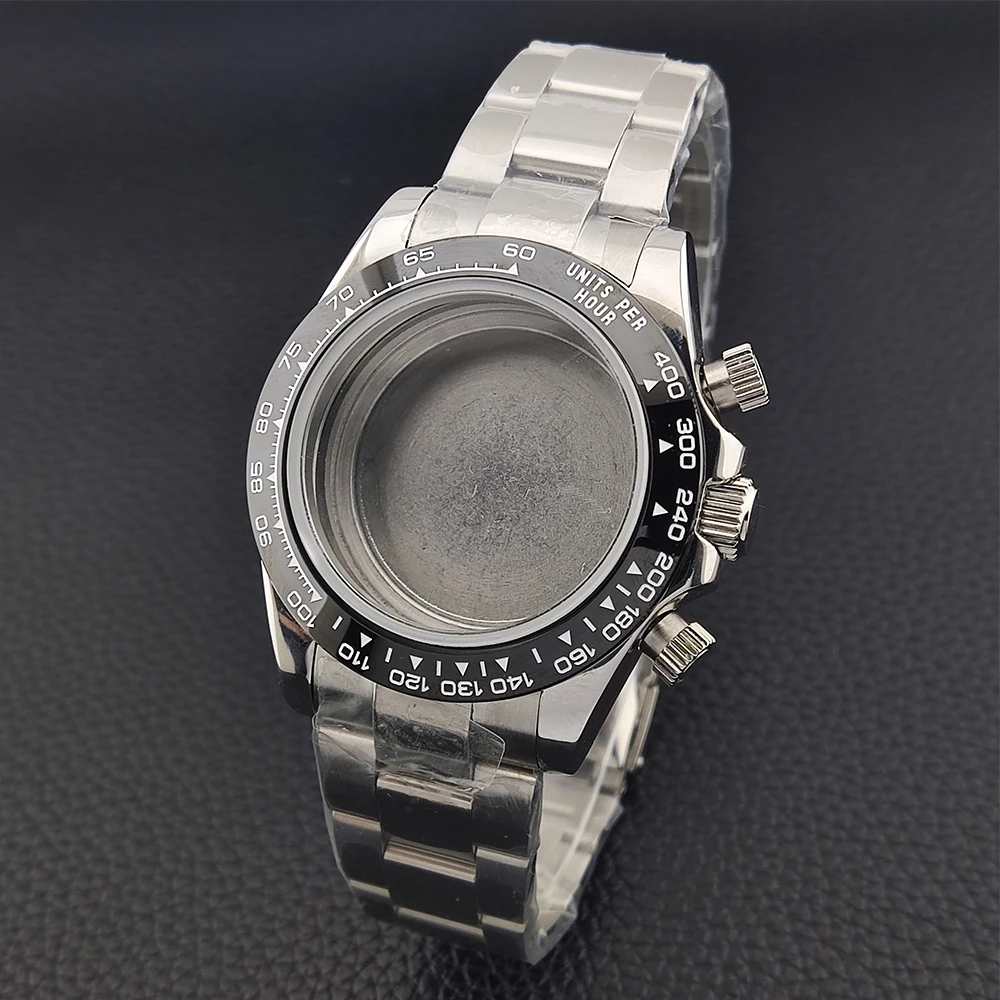 

Корпус часов VK63 Корпус VK63 Сапфировое стекло Корпус из нержавеющей стали/браслет Аксессуары для часов Водонепроницаемый для механизмов VK63 VK64