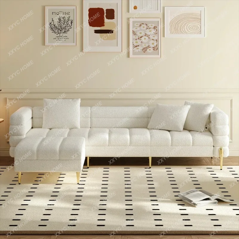 XX Living Room Sofa Couch Sets Upholstered Boucle Sectional Couch Sofas Chair With Ottoman For Apartment Living Room