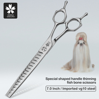 Special shaped handle thinning fish bone 7 \