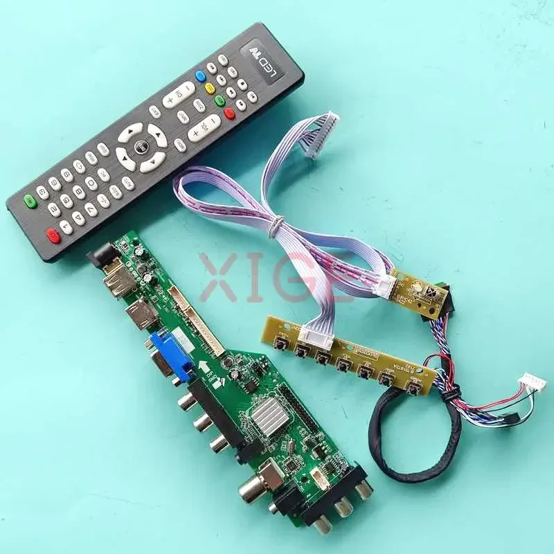 

For LTN156KT02-101/301/302/C01 AV/USB/DHMI/VGA DVB-C/T 15.6" 1600x900 40-Pin LVDS Laptop Matrix Driver Controller Board Kit DIY