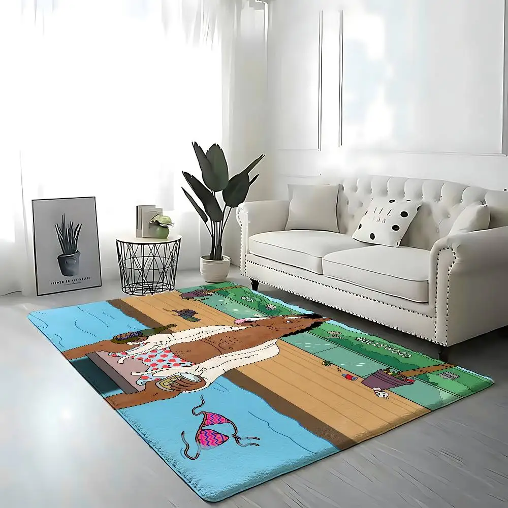 BOJACK HORSEMAN Entry Door Floor Mat Festive Decorations Carpet Bathroom Anti-slip Mat Entrance Doormat