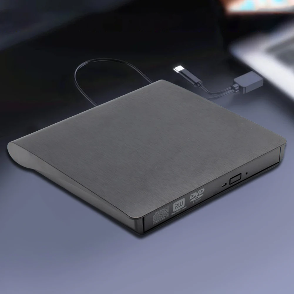 Versatile USB 3.0/USB 3.0 + Type-C Slim DVD External Enclosure 9.5mm/12.7mm SATA To USB CD ROM ODD Case Box ODD Caddy for Laptop