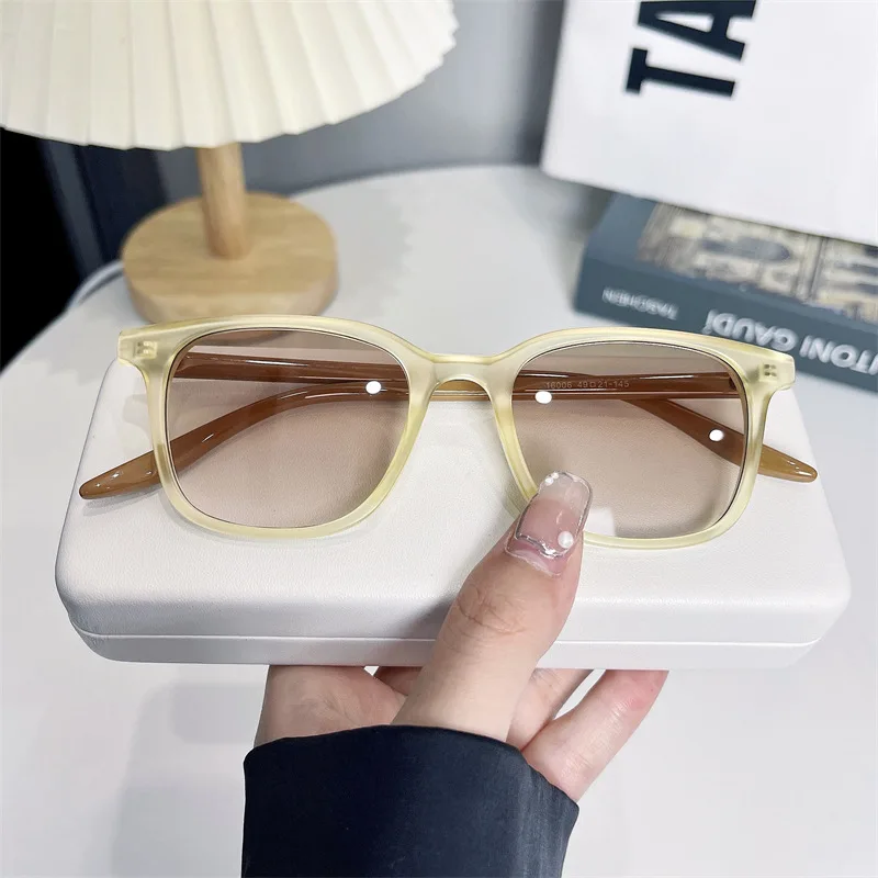 Luxuriöse Rechteckige Sonnenbrille für Damen und Herren Vintage Markendesigner Eckige Sonnenbrillen Herren Shades Damen Eyewear Brillen Gläser – Detail 22