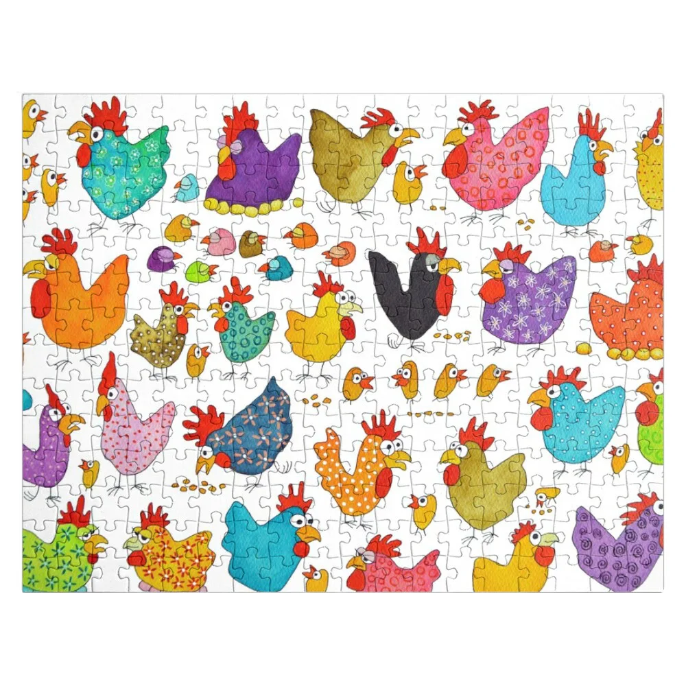 

The Chicken Yard Jigsaw Puzzle Puzzle Custom Personalized Gifts Puzzle Photo Custom Custom Wooden Puzzle