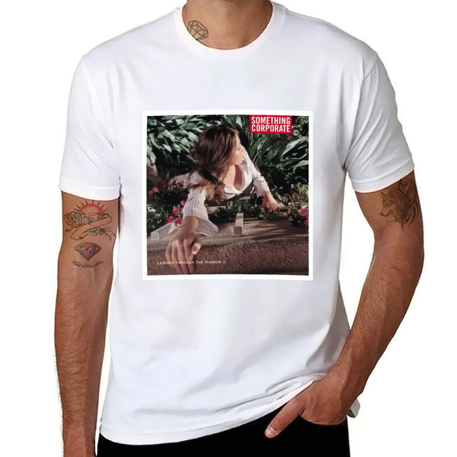 

Something Corporate - Leaving Through the Window T-Shirt anime tshirt graphic t shirts for man T-Shirt