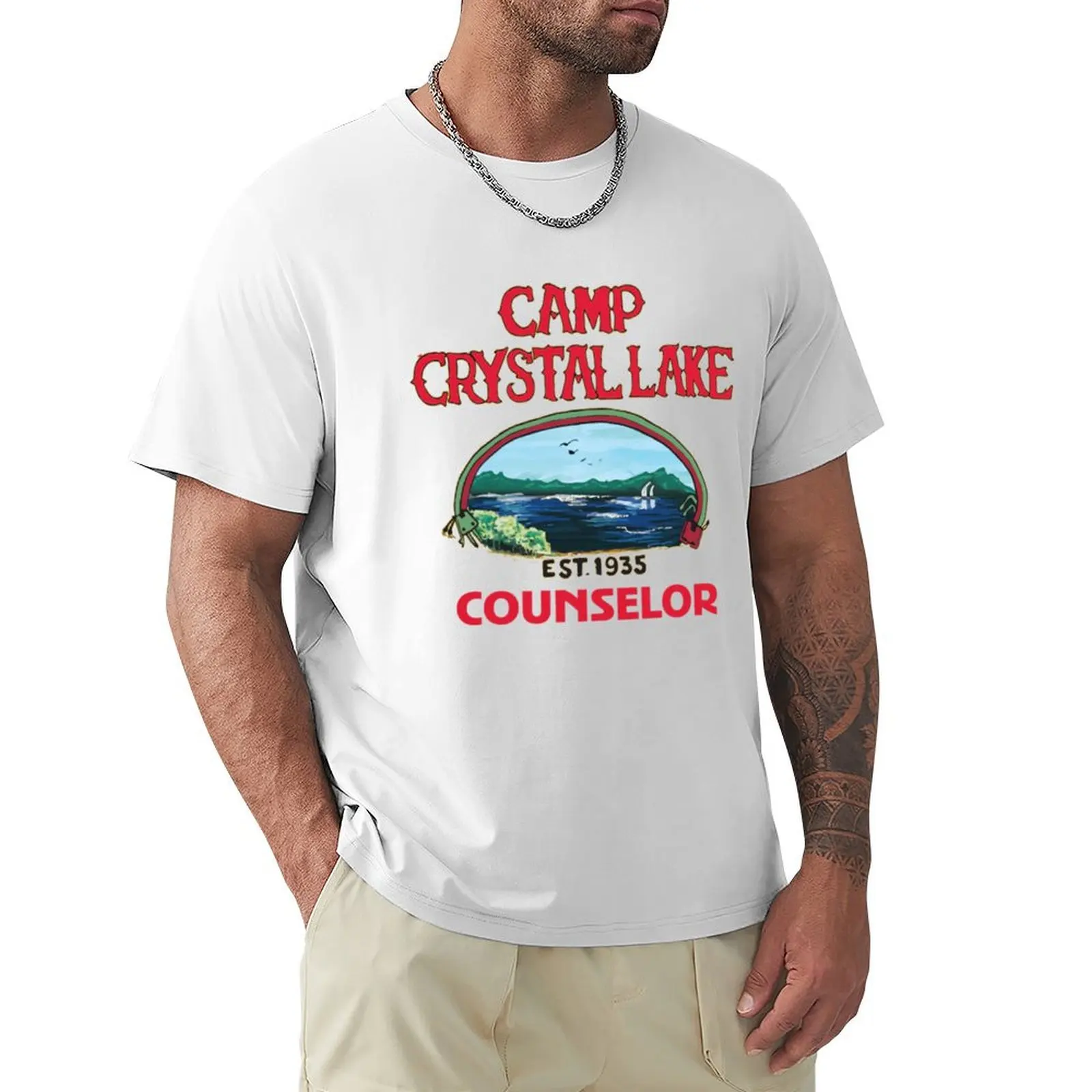 Camp Crystal Lake T-shirt for a boy graphics mens cotton t shirts