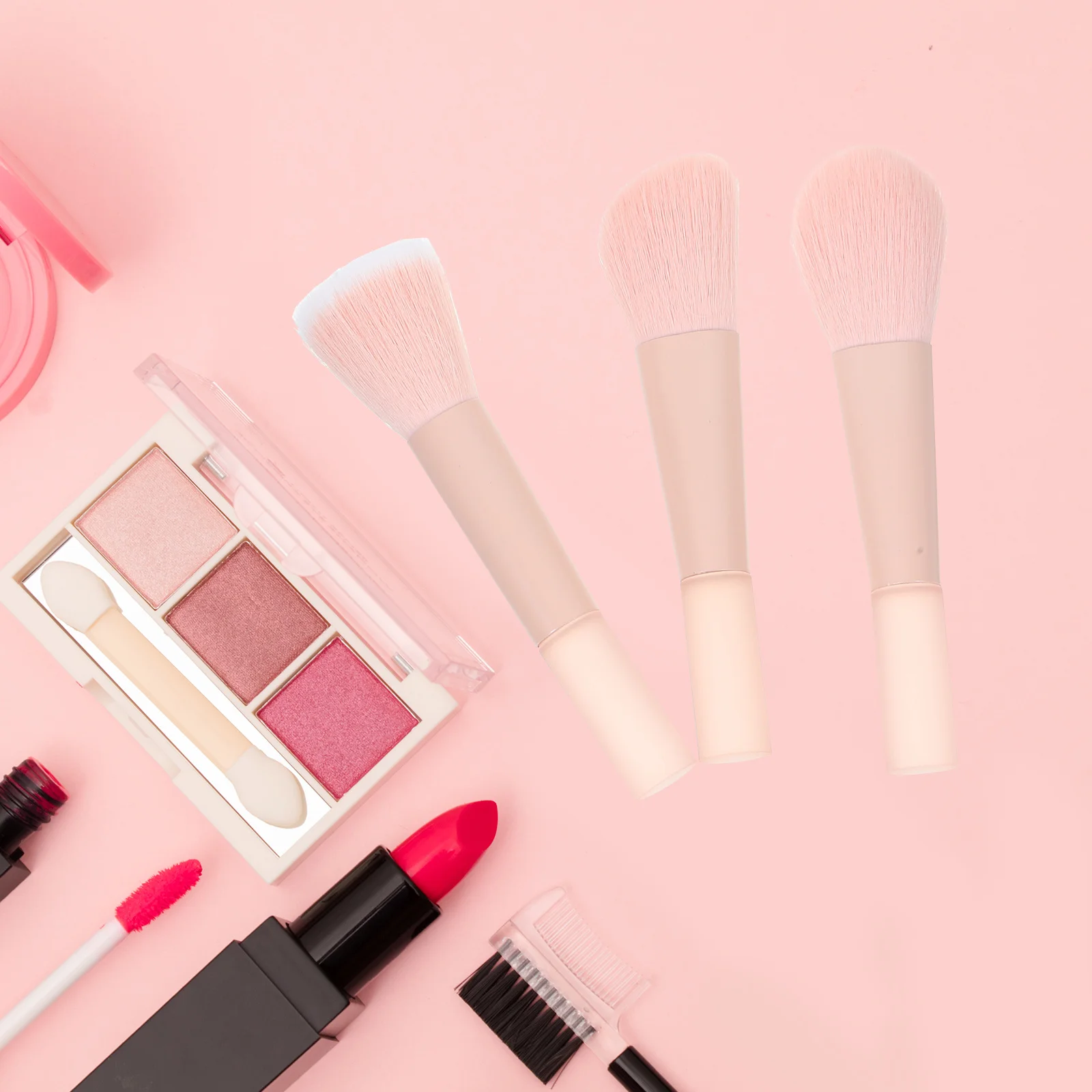 1 مجموعة 1 مجموعة فرشاة مجموعة المدمجة لينة الخشن فتاة فرشاة للمكياج للوجه أحمر الخدود عينيه فضفاض مسحوق السفر النساء مستحضرات التجميل أداة #4