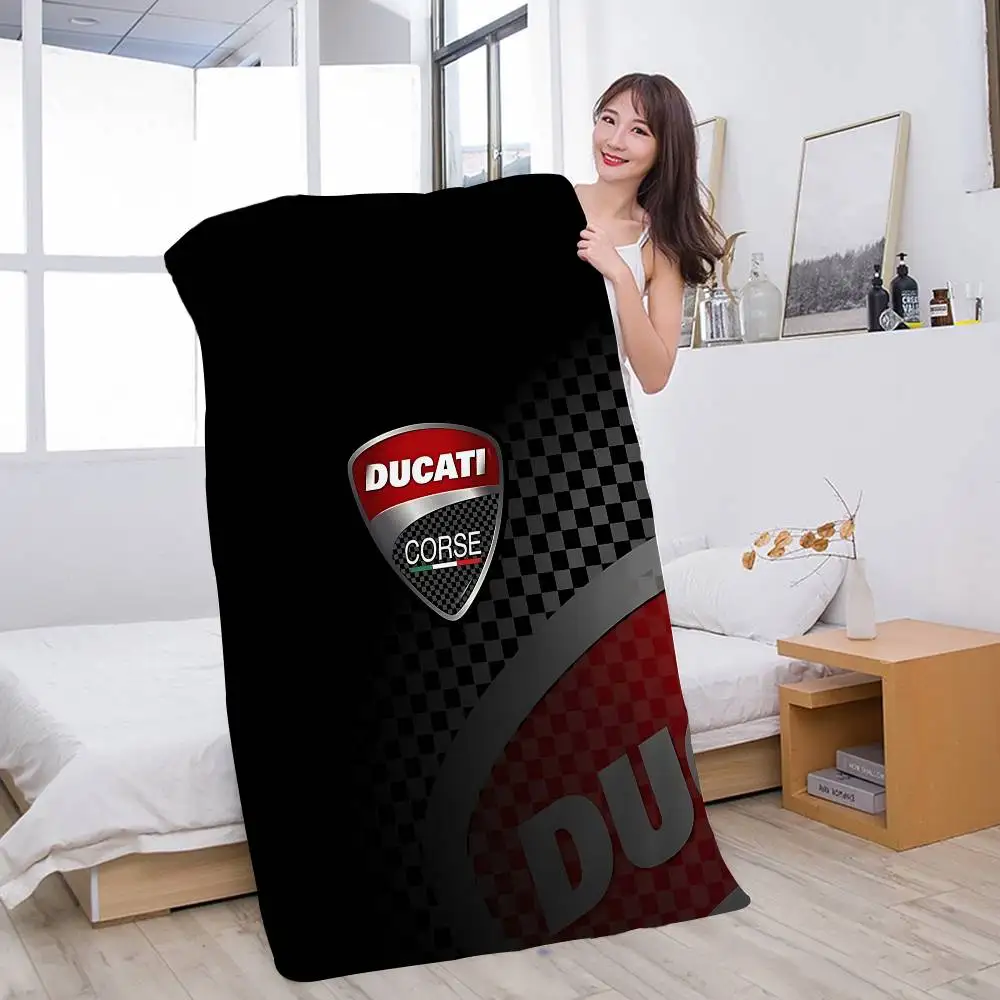 Image of D-Ducaties Racing Motorrad Mikrofaser-Bedrucktes Strandtuch Bergsteigen Yoga Strand Schwimmen Laufen Saugfähiges Weiches Handtuch