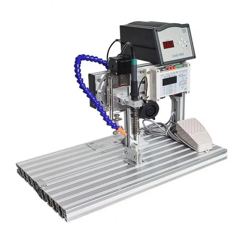 Automatic and Semi-automatic Treadle Type Tin Welder Soldering Machine for Type C/ Aux/ USB / PCB /Led Lights Power Plug