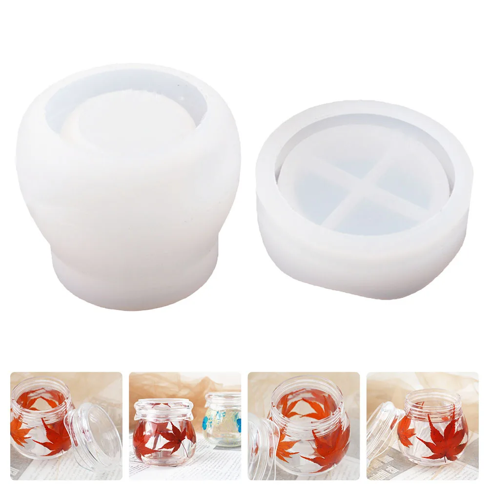 

1Set Crystal Epoxy Storage Tank Mold Lid Mold for DIY Jewelry Cup Pudding Cup Resin Casting Mould Durable Reusable