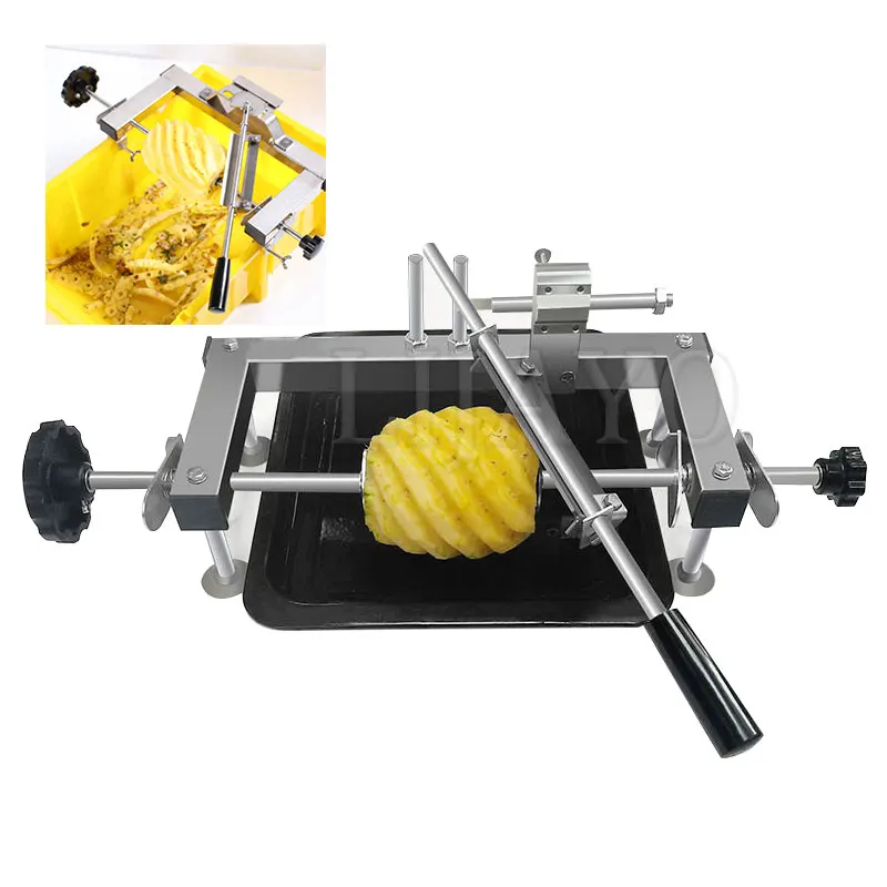 

Hand Ananas Comosus Peel Removing Machine Manual Pineapple Peel Stripping Machine Mini Pineapple Skin Peeler