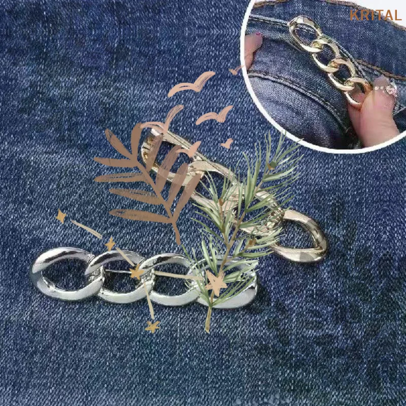 Adjustable Jeans Button Pant Waist Tightener For Waist: 6Pcs Pins Brooch Tightening Waistband