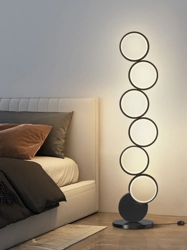 

Floor Lamp Modern Minimalist Creative Hollow Ring Ambience Light New Full Spectrum Eye Protection Table Lamp