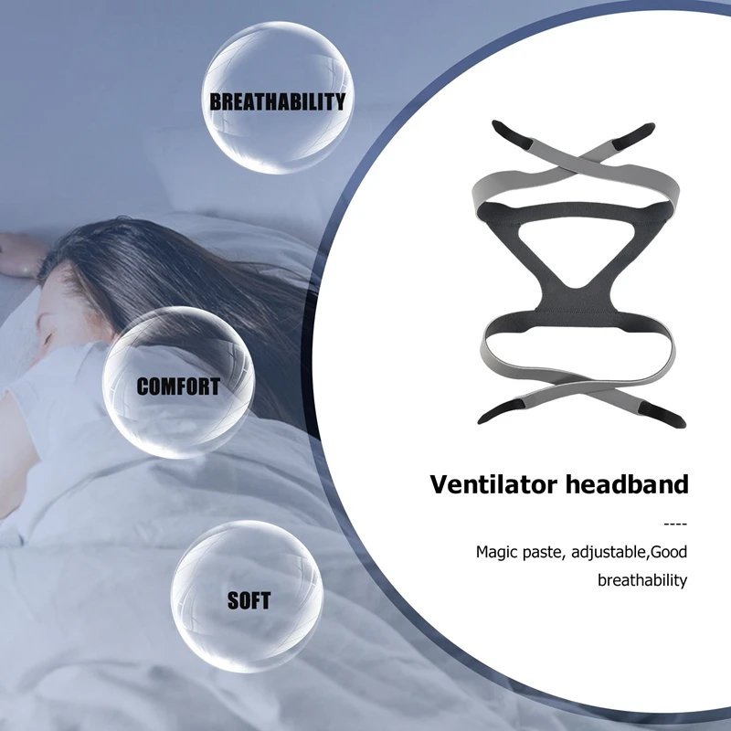 For Resmed Wellcome Ventilator Mask Headband Cpap Nasal Headgear Universal Headband