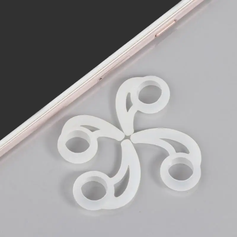 Silicone Ear Tips Earpads Earphone Headphones Cushions Universal with Earhook for Androids Smartphones Earbuds Ear Pad image 4