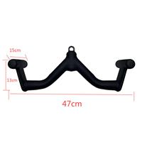 Home Gym Fitness Rowing Pulley Cable Machine Attachments Bicep Curl Tricep Lat pulldown Bar Back Training Grips