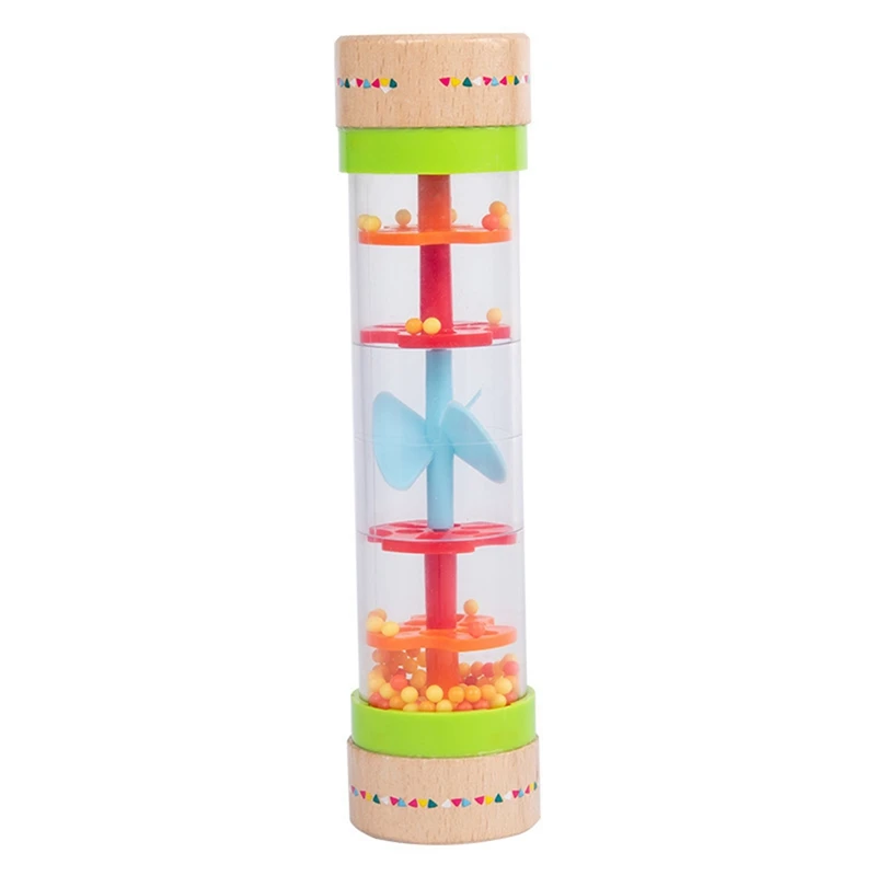 

Kids Rainbow Hourglass Music Toy Raindrop Sound Tube Rainstick Rain Stick Hourglass Percussion Instrument Musical Toy