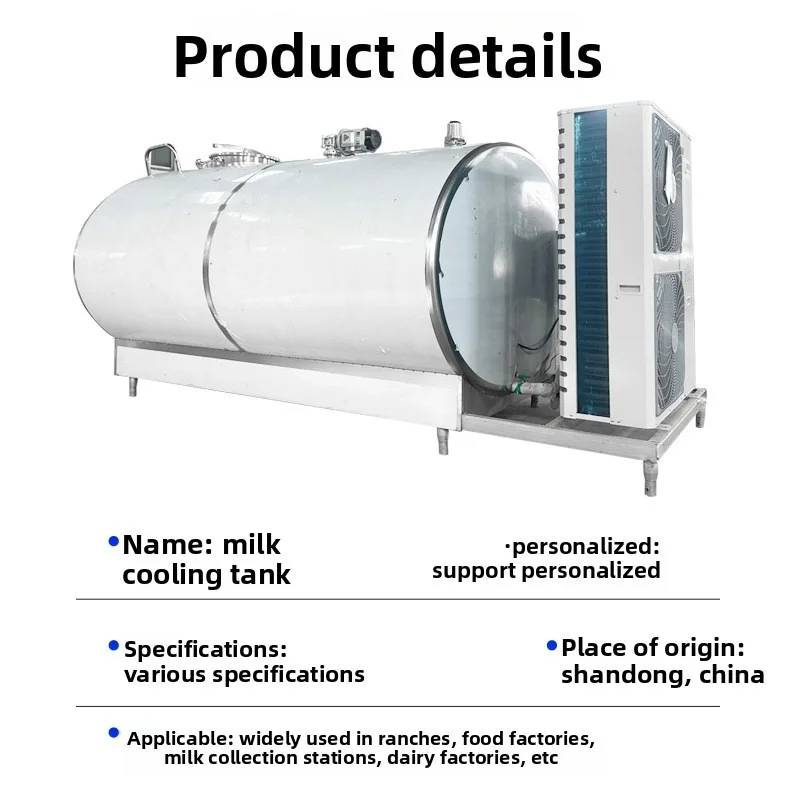 tank Large horizontal stainless steel liquid transportation refrigerated tank equipment y
