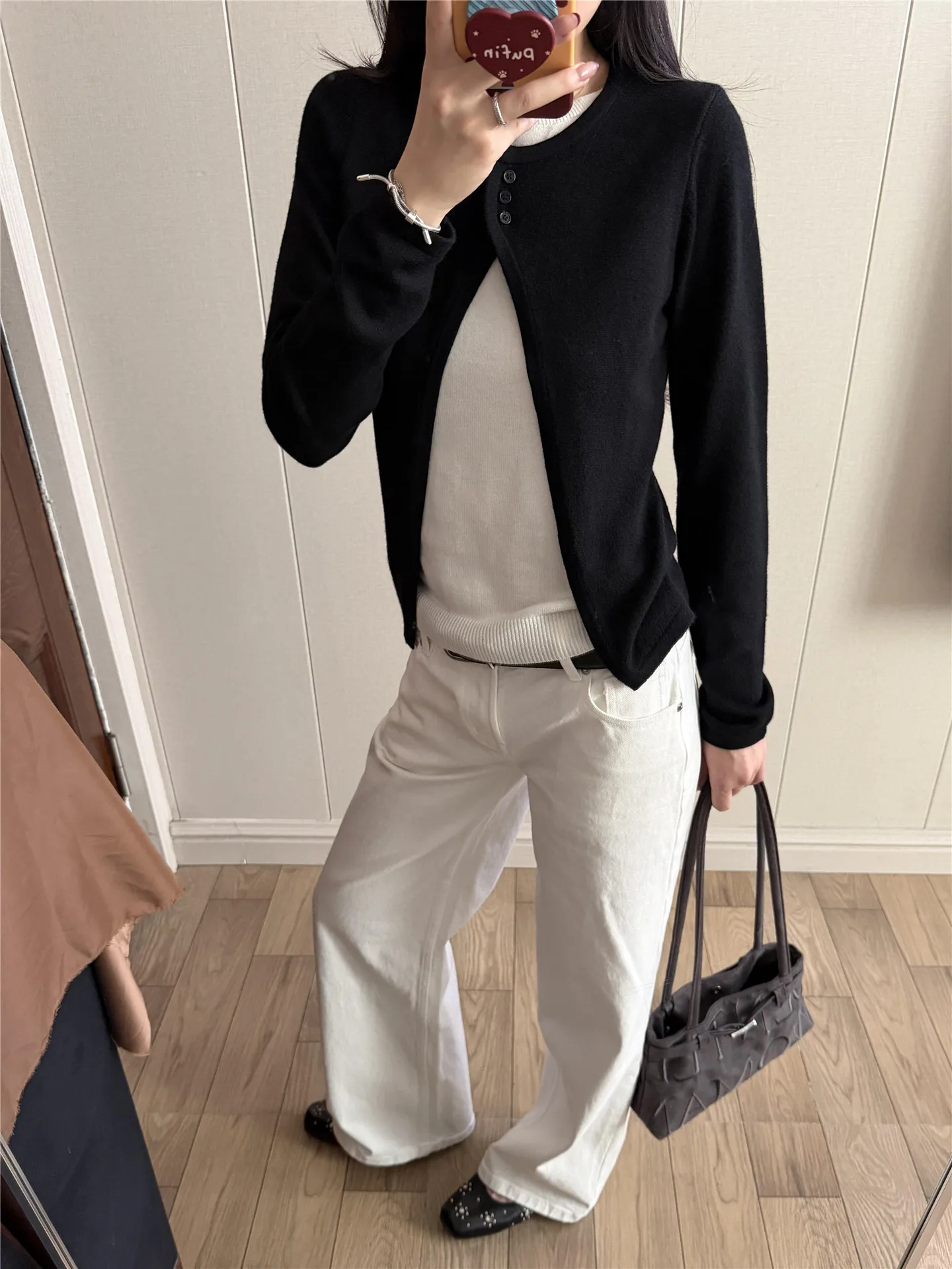 

American Retro Cleanfit White Narrow Leg Jeans Women Loose Slim Low Waist Straight Cut Pants Casual Wash Cotton Button Soft