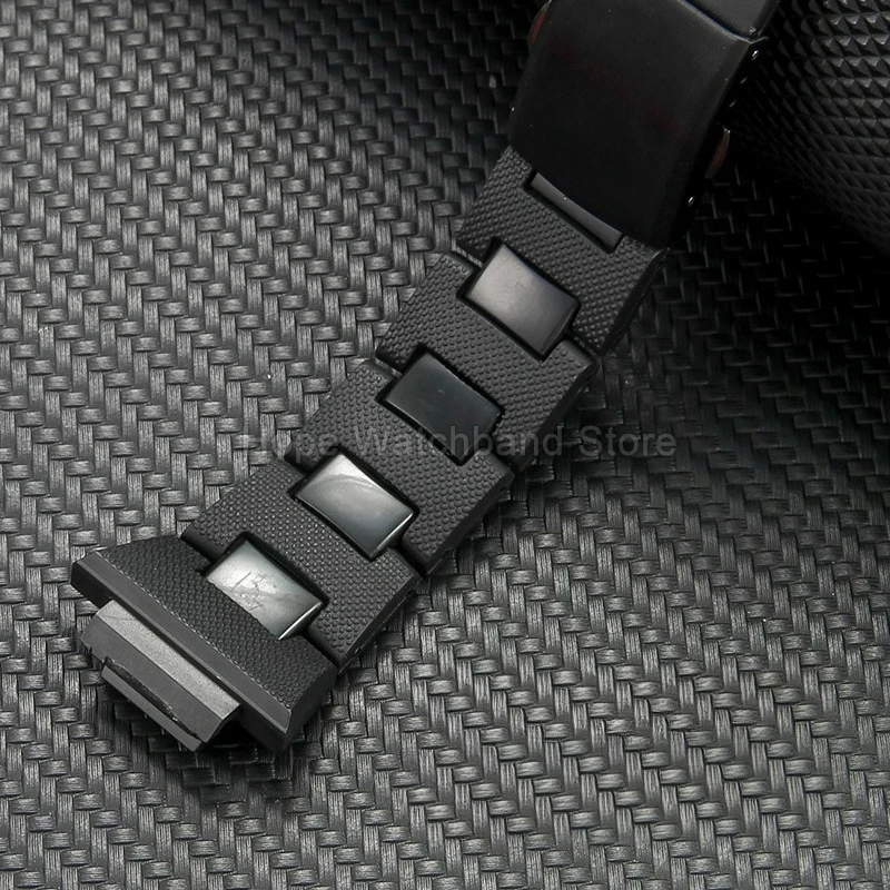Interfaz especial 16 mm negra para correa de reloj Casio GW-M5610/GA-2100 hecha de pulsera resistente a los arañazos de acero plástico de alta calidad