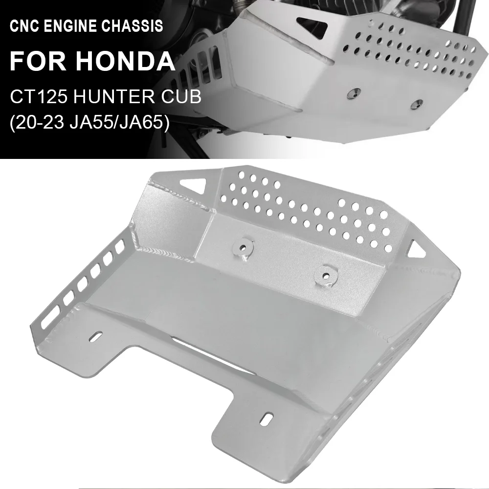 For Honda CT125 CT 125 Hunter Cub JA55/JA65 2020-2023 Motorcycle CNC Skid Plate Belly Pan Engine Guard Bottom Chassis Protector